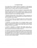 La inmigración ilegal
