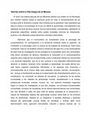 Teorías sobre la Psicología de la Música