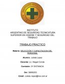 Trabajo práctico: seleccion y capacitacion laboral