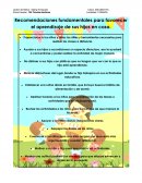 Recomendaciones fundamentales para favorecer el aprendizaje de sus hijos en casa