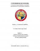 Práctica #2: Constante de equilibrio químico
