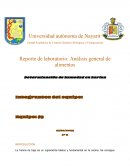 Analisis general de alimentos.Determinación de humedad en harina