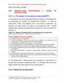 Manufactura sincronizada y teoria de restricciones