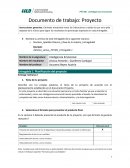 Documento de trabajo: Proyecto. Inteligencia Emocional