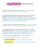 Contrato social . El príncipe Maquiavelo