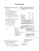 Inglés. Can and could