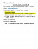 Curso de diseño e impresión 3D