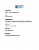 Análisis de artículos para antecedentes