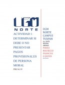 Determinar LISR de persona moral