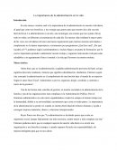 La importancia de la administración en la vida