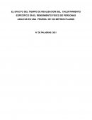El efecto del tiempo de realización del calentamiento específico en el rendimiento físico de personas adultas
