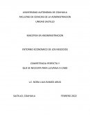 La competencia perfecta y que necesita para llevarse a cabo