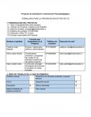 Proyecto de orientación e intervención Psicopedagógica