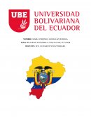 Realidad económica y social del Ecuador