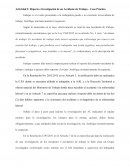 Reporte e Investigación de un Accidente de Trabajo – Caso Práctico