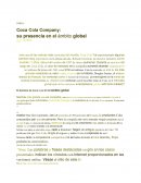 Coca-Cola Company: su presencia en el ámbito global