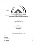 Metodología de la investigación en las ciencias sociales