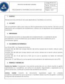 Procedimiento: Tranferencias documentales