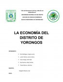 La economía del distrito de Yorongos