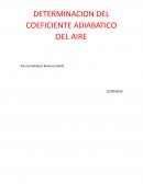 Determinación del coeficiente adiabatico del aire