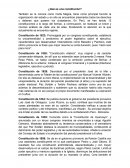 ¿Qué es una Constitución?