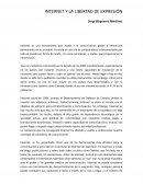 Internet y la libertad de expresión
