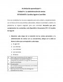 Unidad # 1: La administración de ventas