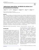 Aplicaciones supercríticas de dióxido de carbono en el procesamiento de alimentos