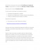 Conflictos en el equipo de trabajo, correspondiente a la asignatura Liderazgo y Trabajo en Equipo