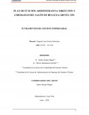 Plan de función administrativa: dirección y liderazgo del Salón de belleza Gretel SPA