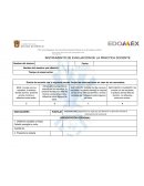 Instrumento de evaluación de la práctica docente