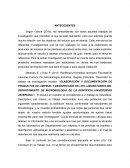 Elaboración y documentación de productos de limpieza y desinfección en los laboratorios