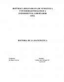 Historia de la matemática