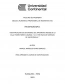 Identificación de deterioros del pavimento rígido de la calle