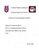 Resumen del enigma geológico de México. Regiones Turísticas del Mundo