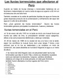 Las lluvias torrenciales que afectaron al Perú