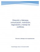 Dirección y liderazgo en las organizaciones