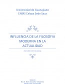 Influencia de la filosofía moderna en la actualidad