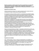 Informe ejecutivo sobre las experiencias de cooperación internacional de Colombia y América Latina