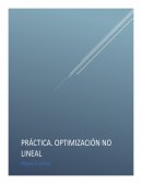 Práctica de Newton, Optimización lineal