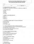 Prueba de Lectura s/r El Lugar Más Bonito Del Mundo