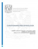 Cuestionario psicofisiología
