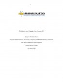 Reflexiones sobre El plagio y Las Normas APA