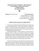 Enfoque estructuralista de la administración
