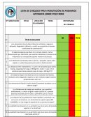 Check list de andamios sobre piso firme