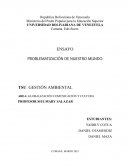 Problematización de nuestro mundo