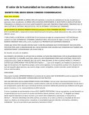 El valor de la humanidad en los estudiantes de derecho