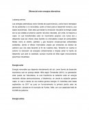 Diferencial entre energías alternativas