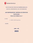 ADN emprendedor: Empresa de servicios pasteleria