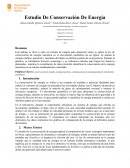 Estudio de conservación de energía